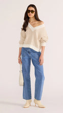 Load image into Gallery viewer, Megan V- Neck Sweater - Beige