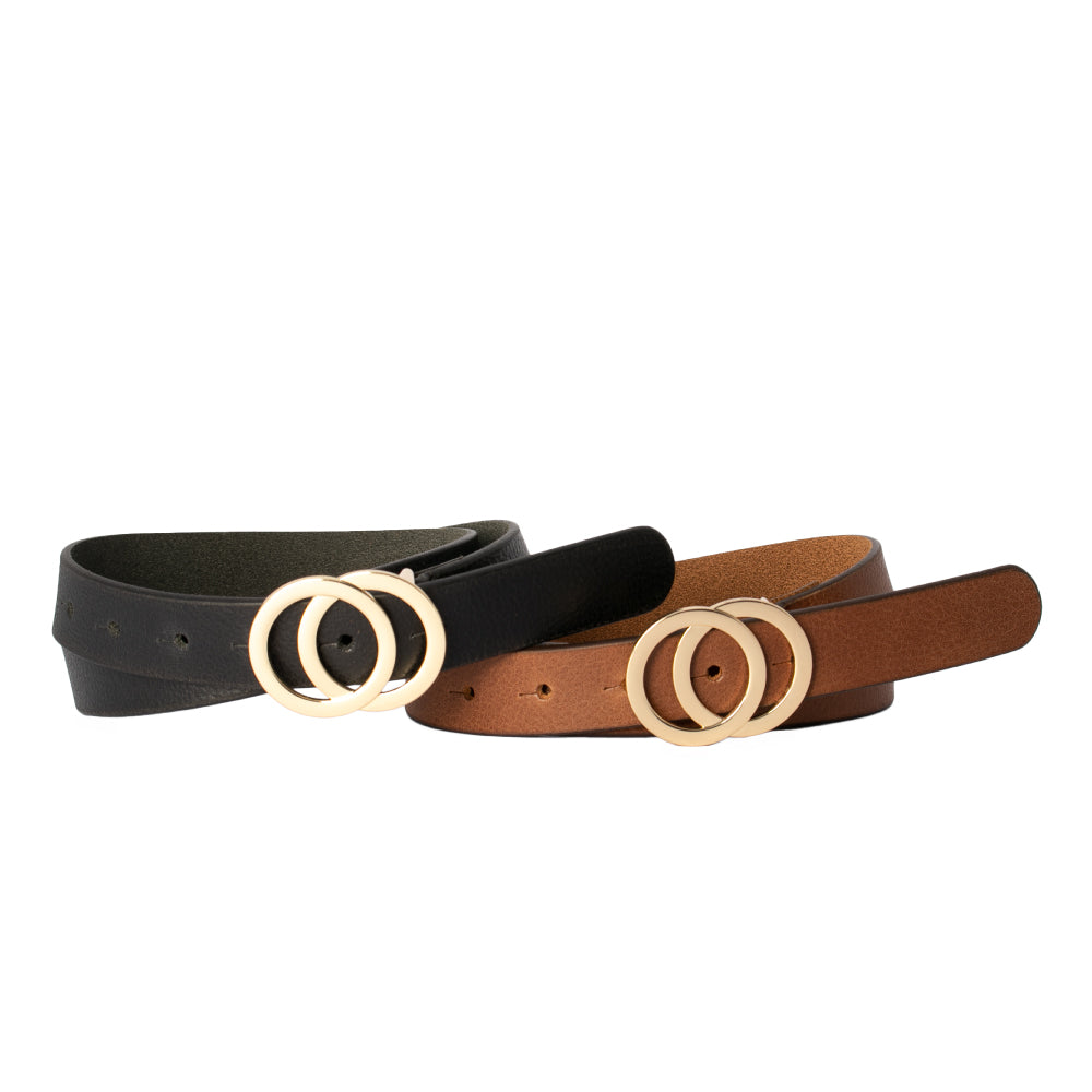 Brittany Leather Belt - Black