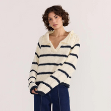 Load image into Gallery viewer, Frankie Stripe Jumper - Cream/Navy
