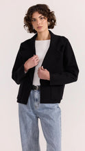 Load image into Gallery viewer, Aiden Crop Coatigan - Black
