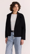 Load image into Gallery viewer, Aiden Crop Coatigan - Black
