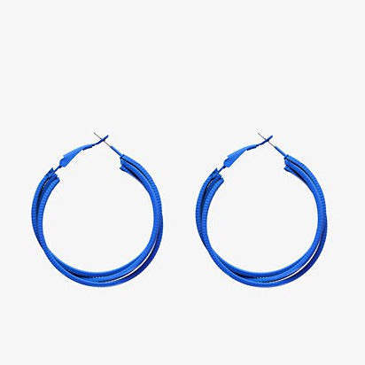 Hoop Earring - Cobalt