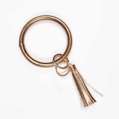 Wristlet Keychain  & Tassle - Copper