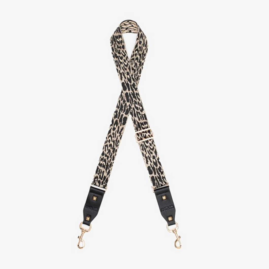 Bag Strap - Cheetah Gold & Black