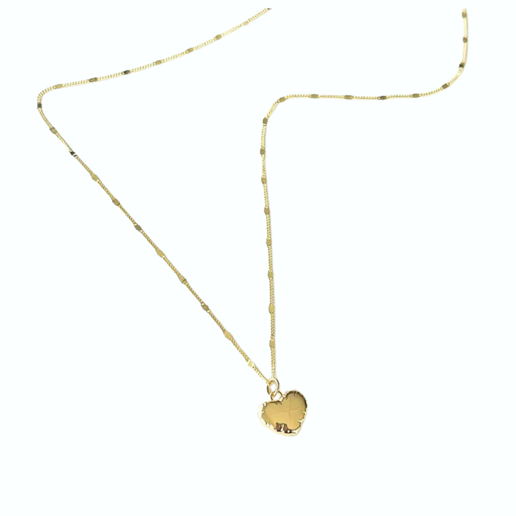 Inflate My Heart Necklace - Gold