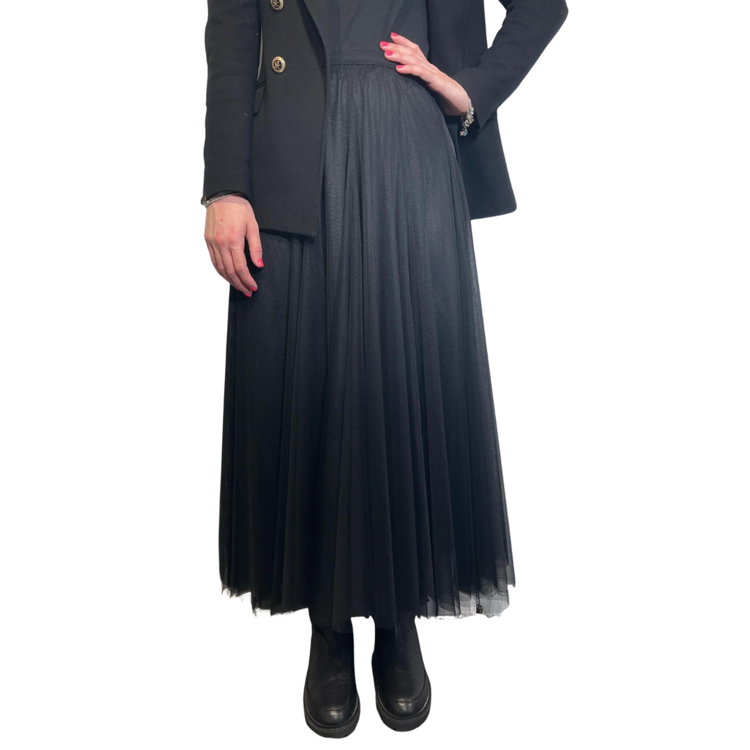 Swan Lake Tulle Skirt Long Length - Black