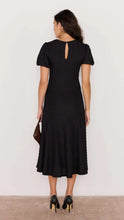 Load image into Gallery viewer, Anais Drop Waist Midi Dress - Black
