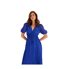 Load image into Gallery viewer, Lily Hanky Midi Dress - Sapphire
