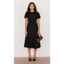 Load image into Gallery viewer, Anais Drop Waist Midi Dress - Black
