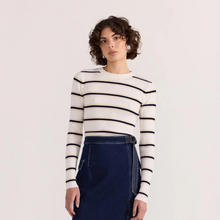 Load image into Gallery viewer, Camille Stripe Knit Top - Stripe
