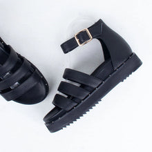 Load image into Gallery viewer, Elly - Black Tumble Leather (36,39,40,41)
