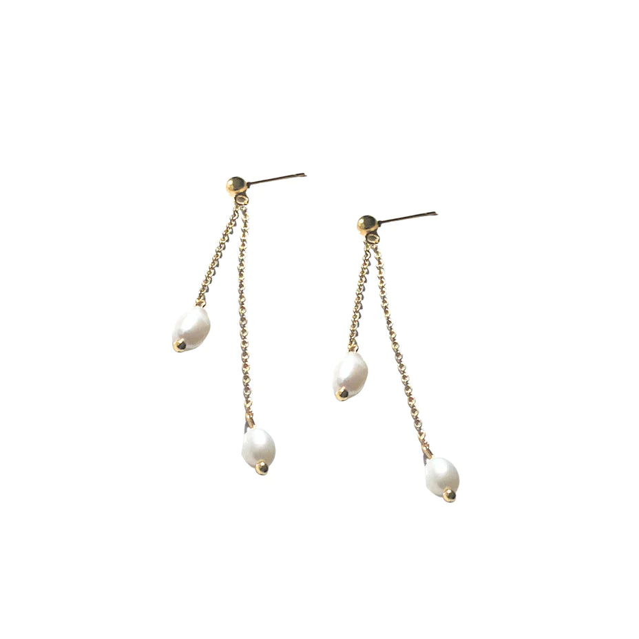 Yours Truly Earrings - Gold
