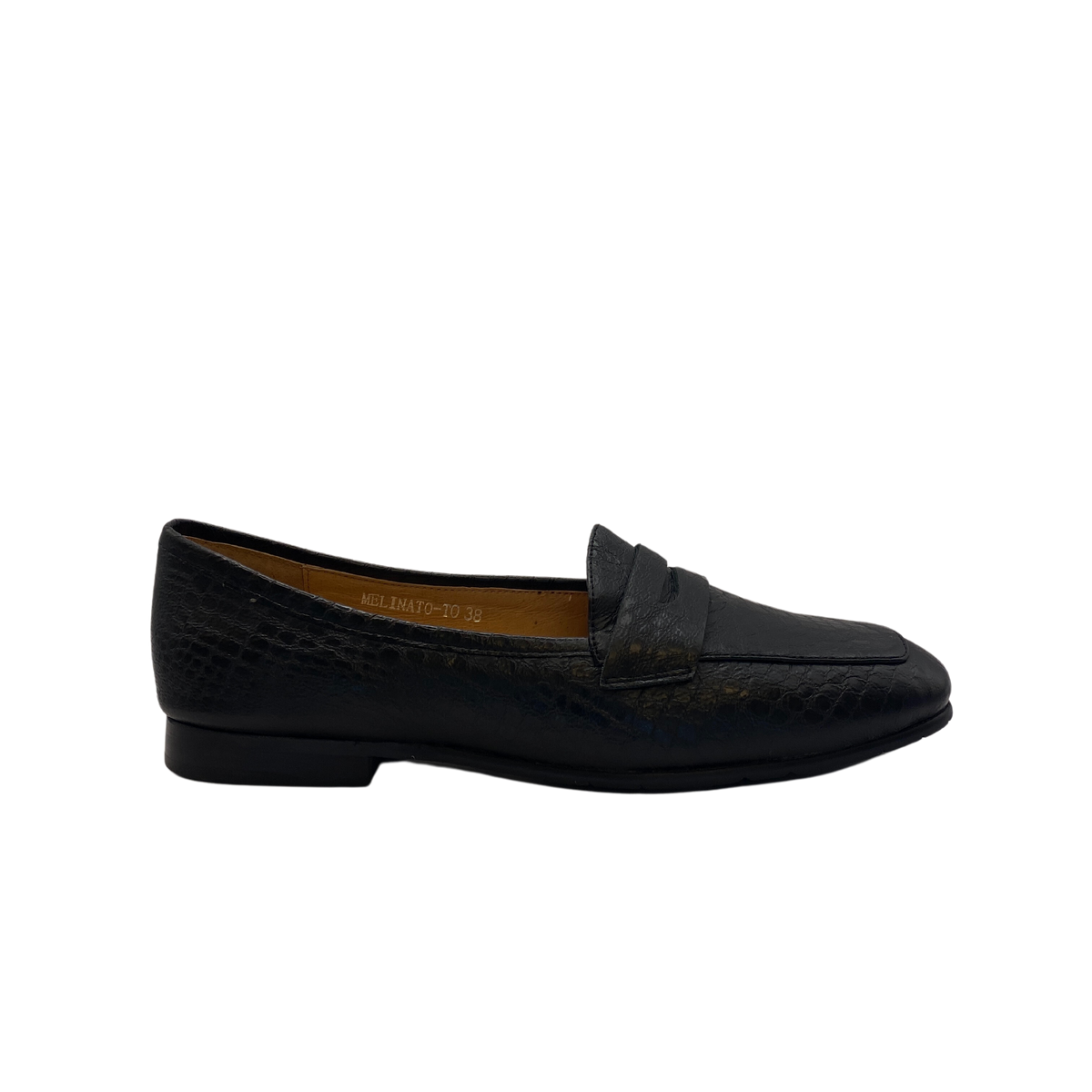 Melinato - Black Croc Leather (37,41,42) – Buckle & Bow