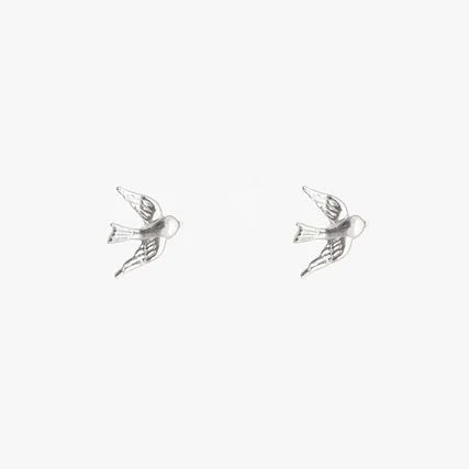 Swallow Earring - Silver